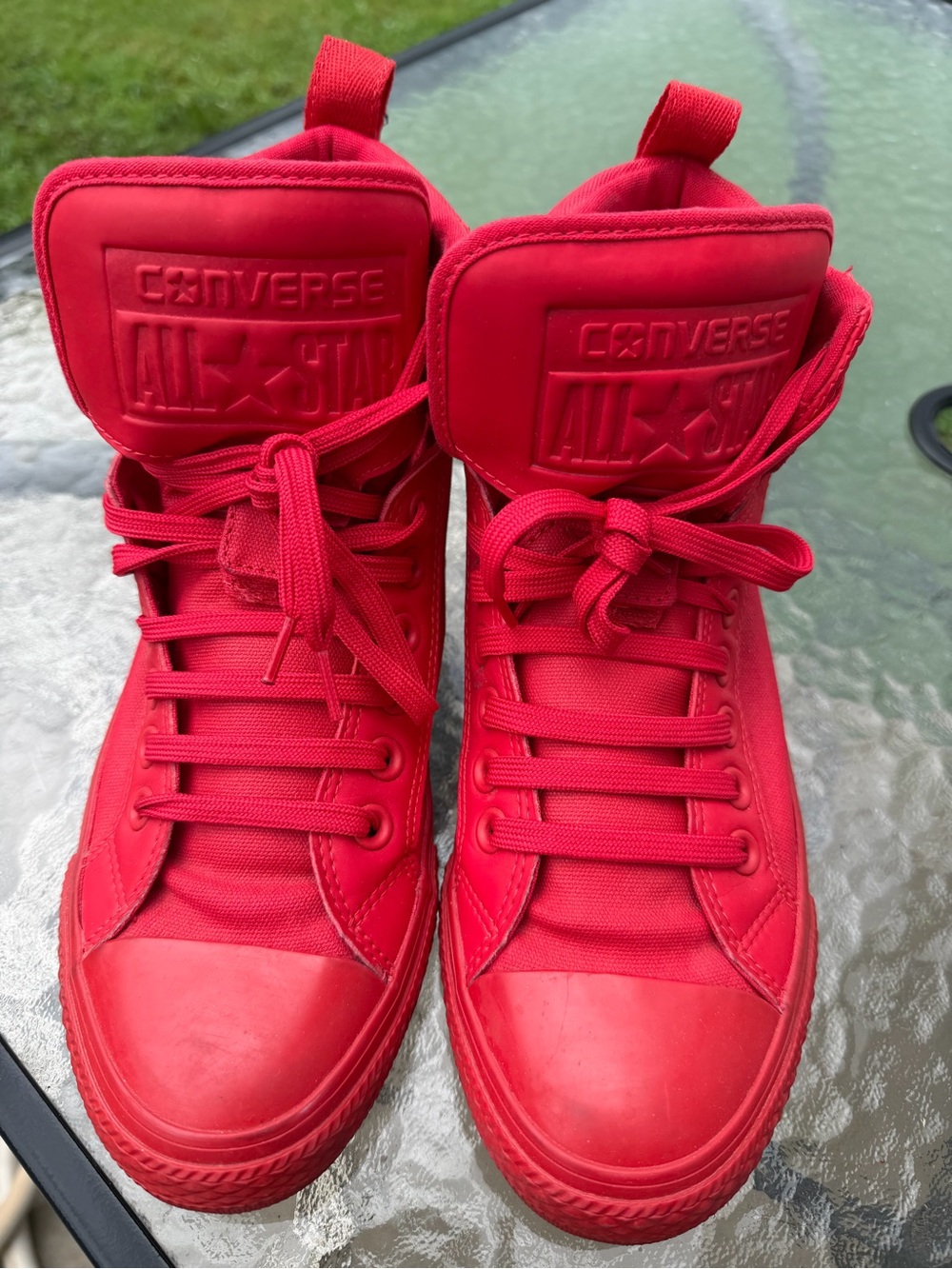 Converse Red High Top Sneakers